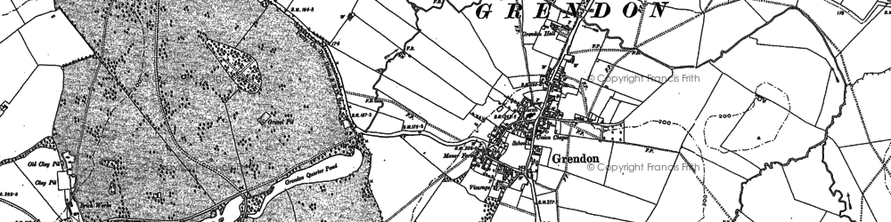Old map of Lower End in 1899