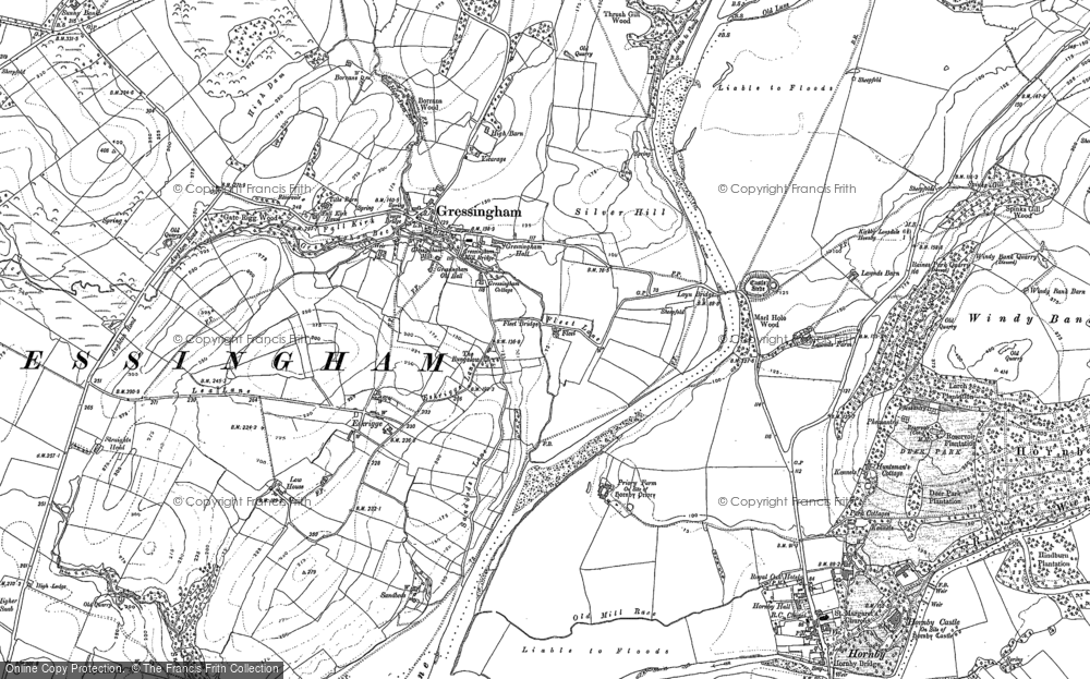 Old Map of Gressingham, 1910 - 1911 in 1910
