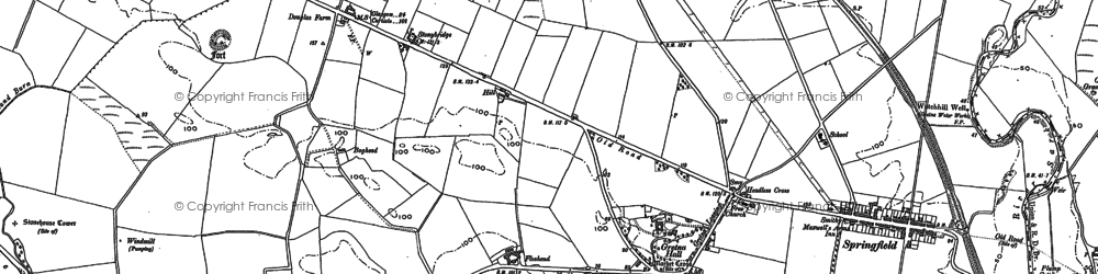 Old map of Black Sark in 1900