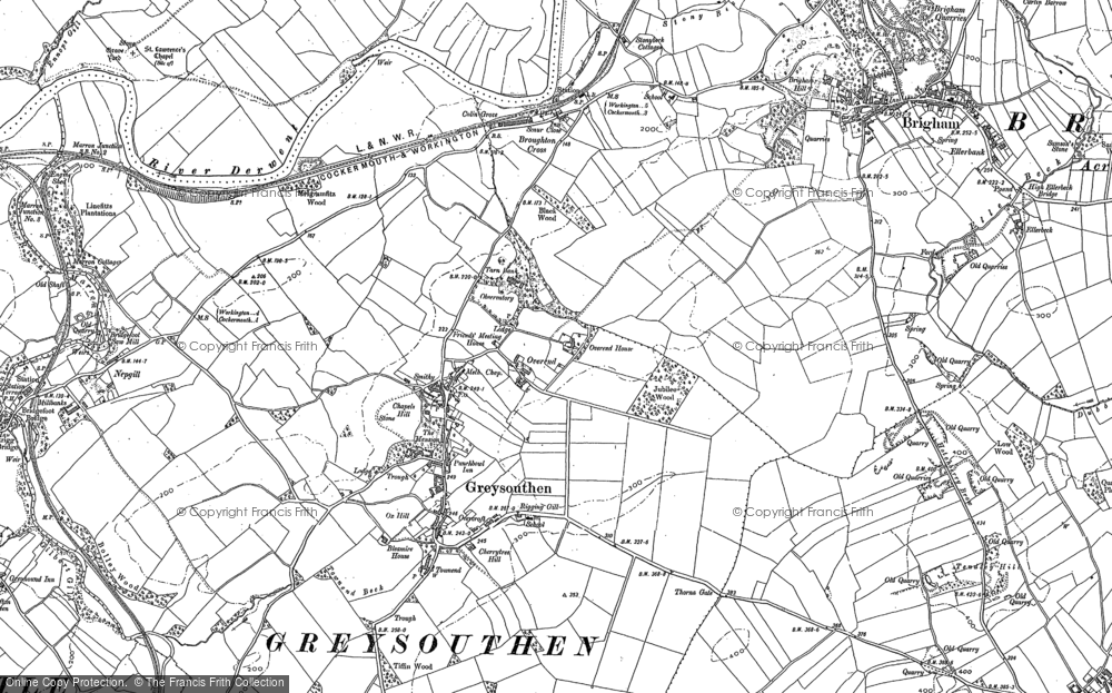 Old Map of Historic Map covering Nepgill in 1898