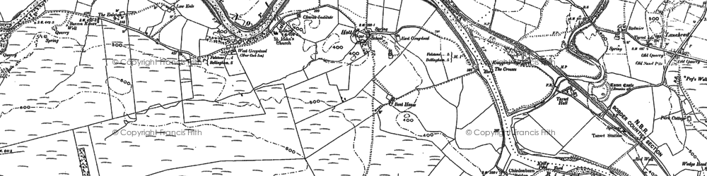 Old map of Bent Ho in 1896