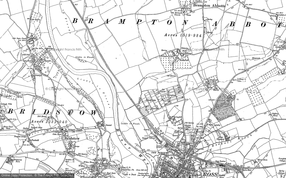 Old Map of Greytree, 1887 in 1887