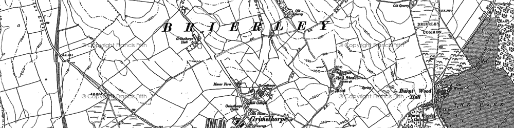 Old map of Grimethorpe in 1890