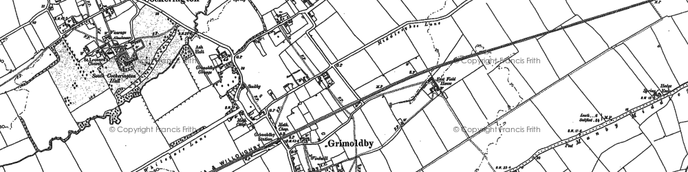 Old map of Grimoldby in 1888