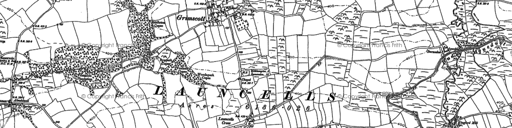 Old map of Burmsdon in 1905