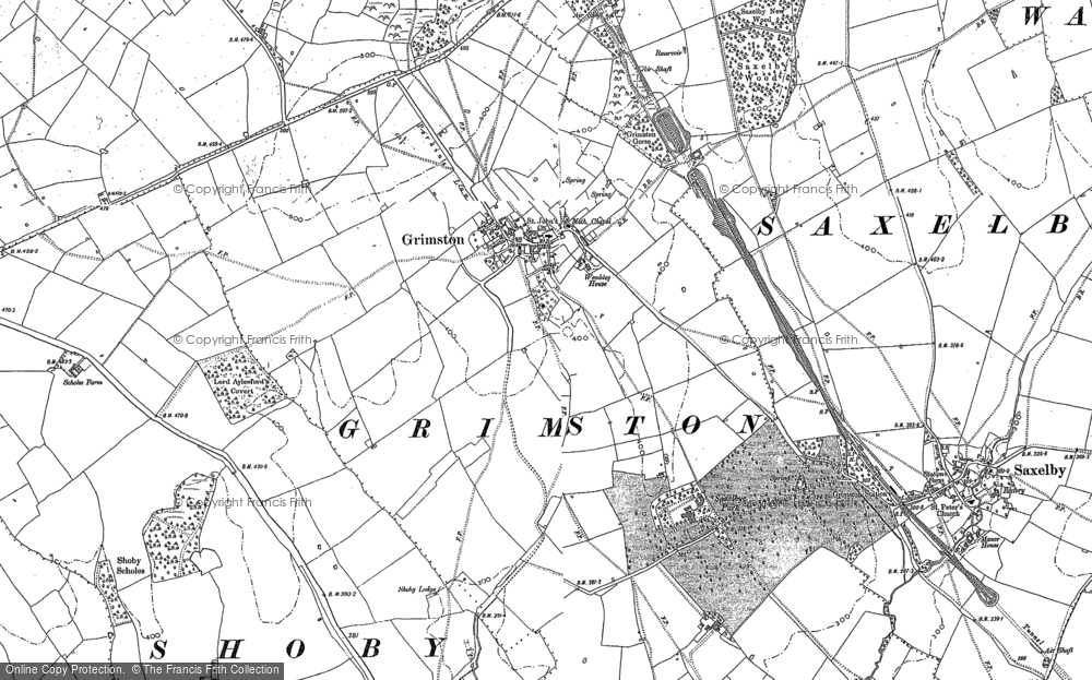 Old Map of Grimston, 1883 - 1902 in 1883