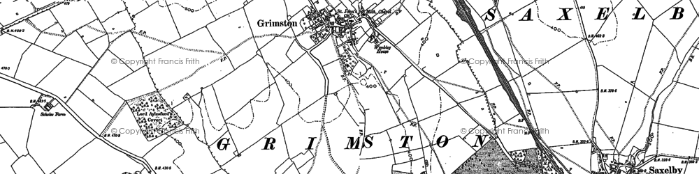 Old map of Grimston in 1883