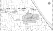 Old Map of Grimston, 1908