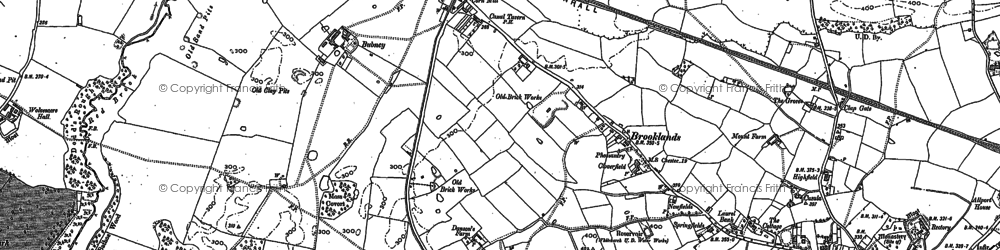 Old map of Bubney in 1909