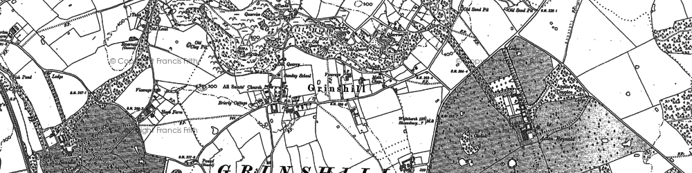 Old map of Grinshill in 1880