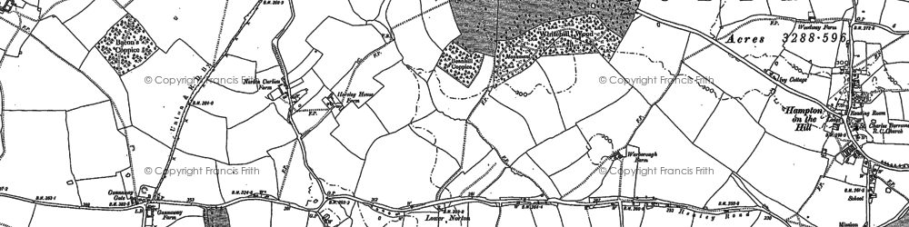 Old map of Grove Park in 1886