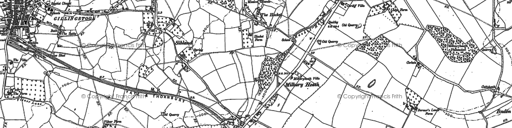 Old map of The Hacket in 1879