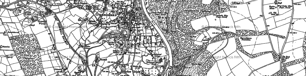 Old map of Gunnislake in 1905