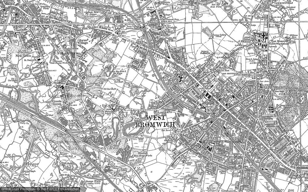 Old Map of Historic Map covering Lambert's End in 1902