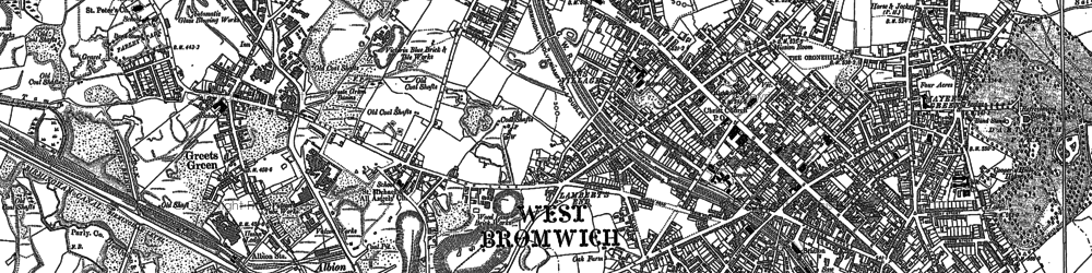 Old map of Lambert's End in 1902