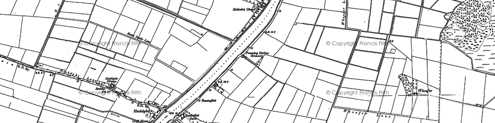 Old map of Gunthorpe in 1885