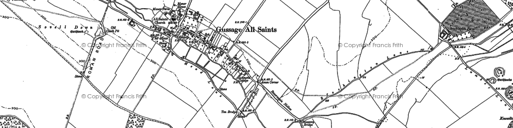 Old map of Amen Corner in 1886