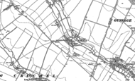 Old Map of Gussage St Michael, 1886