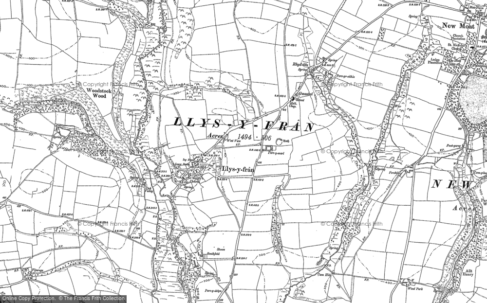 Old Map of Gwastad, 1887 in 1887