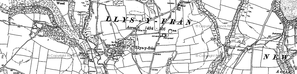 Old map of Gwastad in 1887