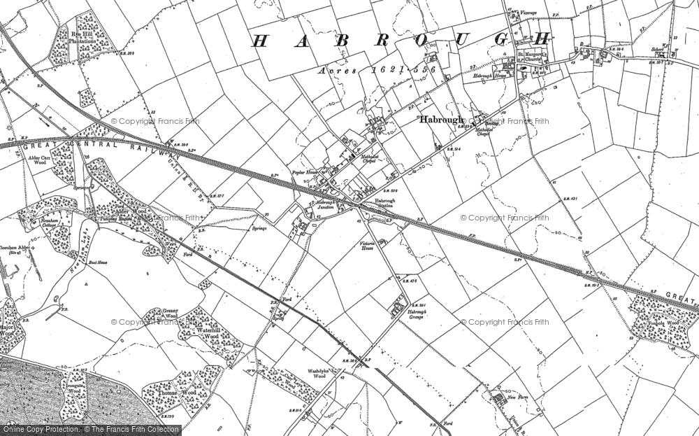 Old Map of Habrough, 1905 in 1905