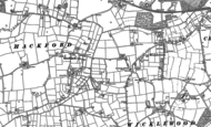 Old Map of Hackford, 1882