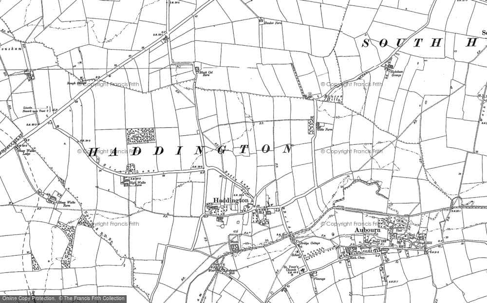 Old Map of Haddington, 1886 - 1904 in 1886