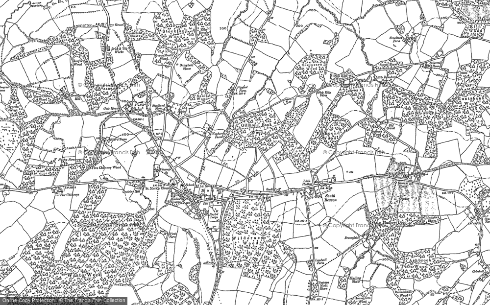Old Map of Hadlow Down, 1873 - 1897 in 1873