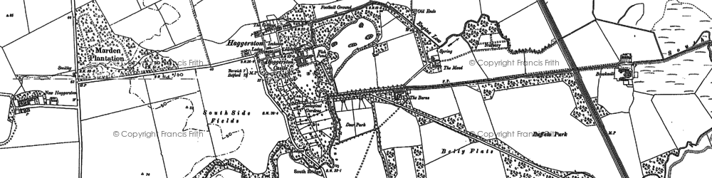 Old map of Cheswick Buildings in 1897
