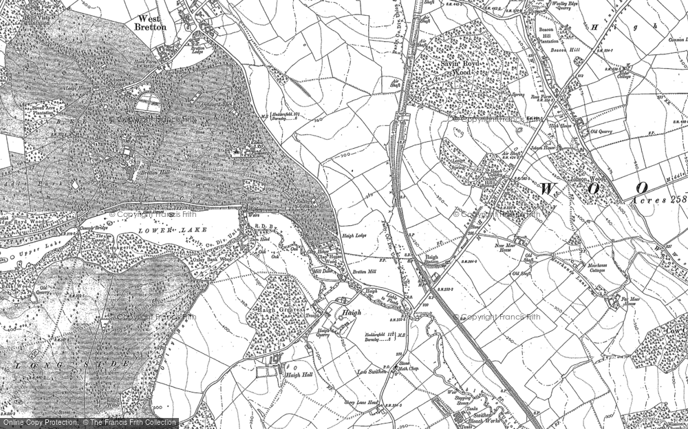 Old Map of Haigh, 1891 in 1891