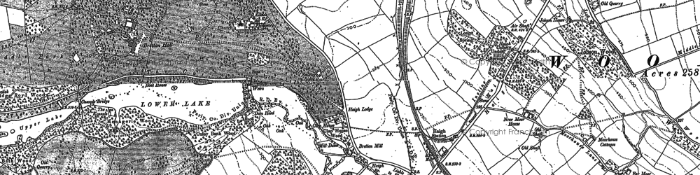 Old map of Haigh in 1891