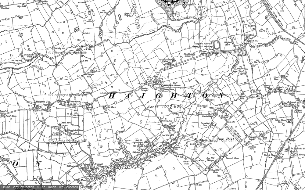 Old Map of Haighton Green, 1892 in 1892