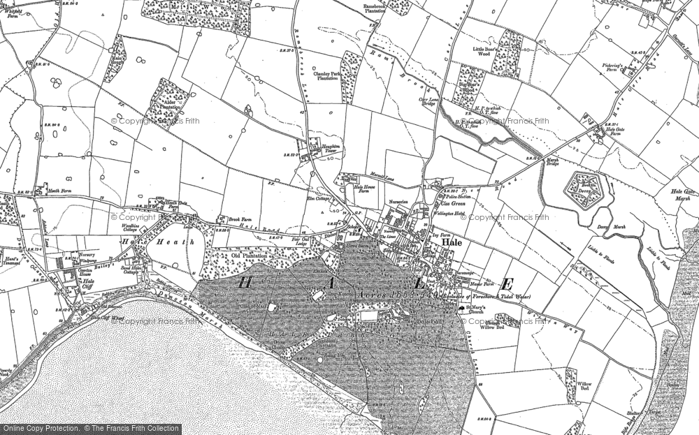 Old Map of Hale, 1894 - 1905 in 1894