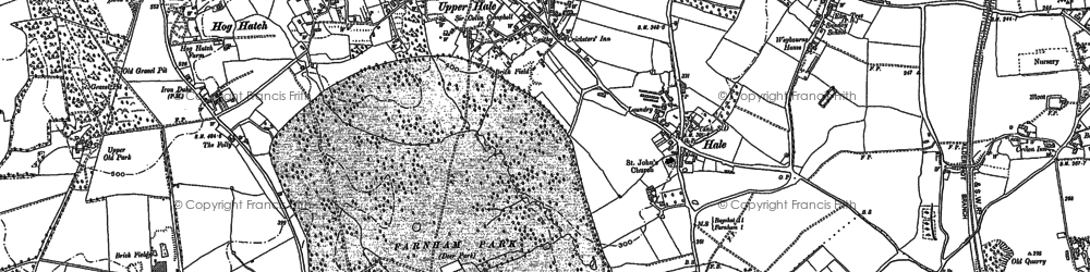 Old map of Hale in 1913