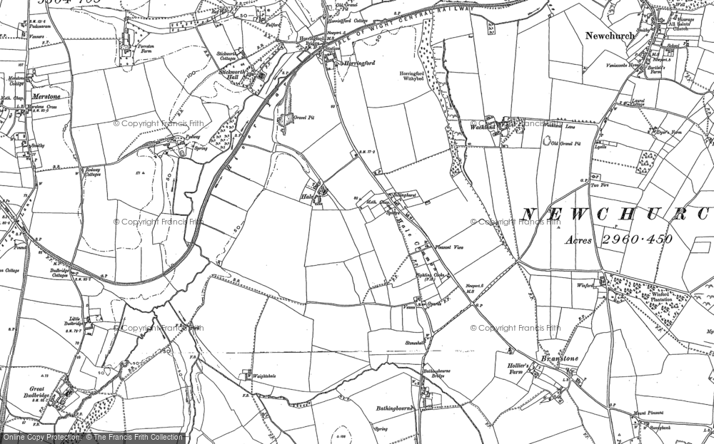 Old Map of Hale Common, 1896 - 1907 in 1896