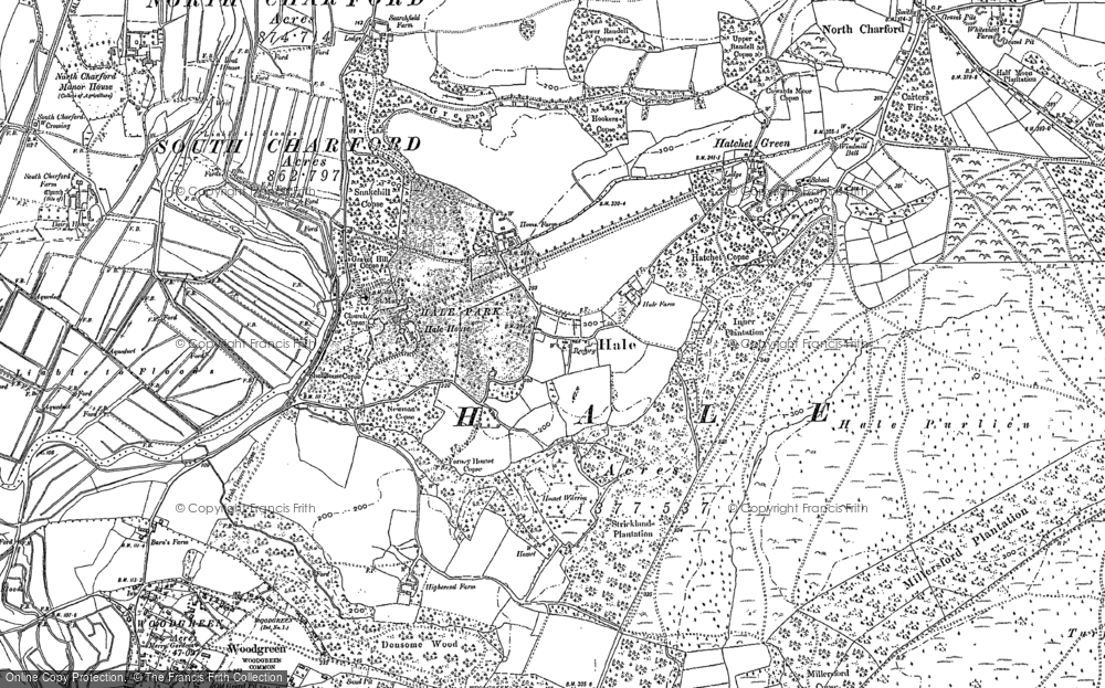 Old Map of Hale Park, 1895 - 1900 in 1895