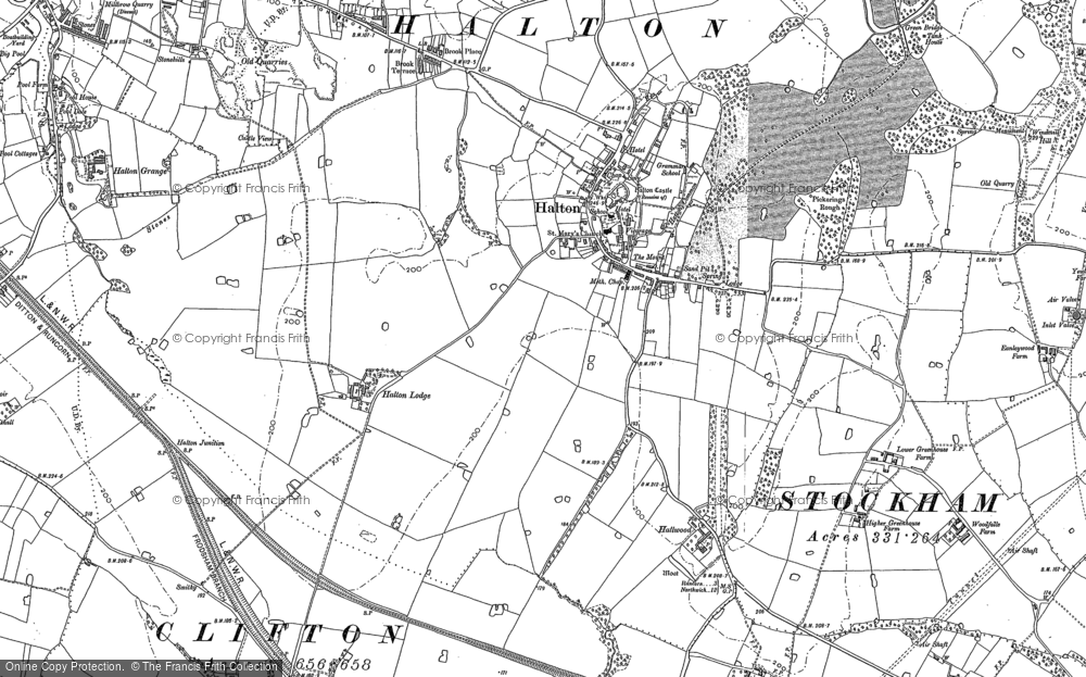 Old Map of Hallwood Park, 1879 - 1908 in 1879