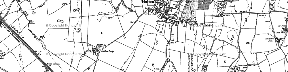 Old map of Hallwood Park in 1879