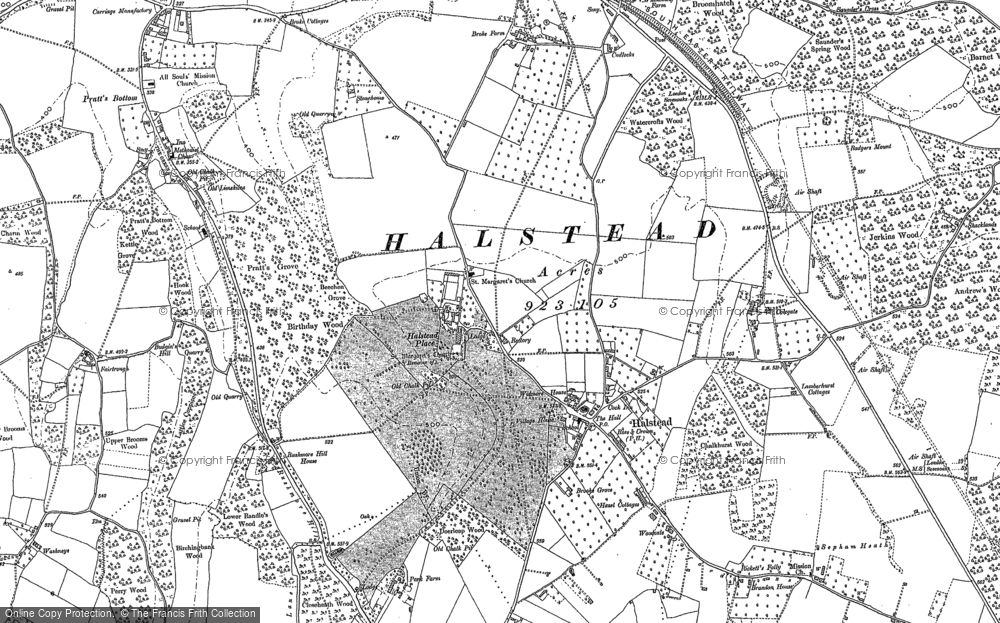 Old Map of Halstead, 1895 - 1907 in 1895