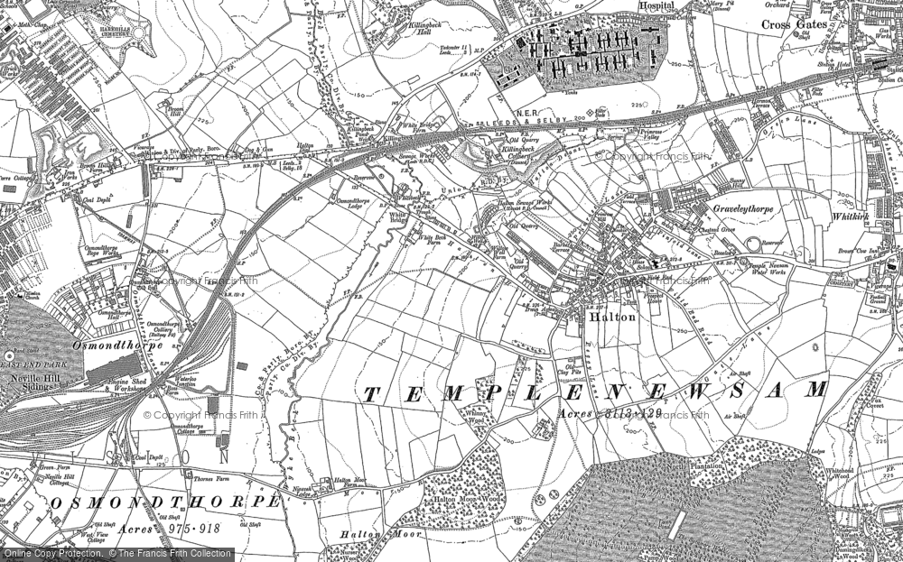 Old Map of Halton, 1890 - 1891 in 1890