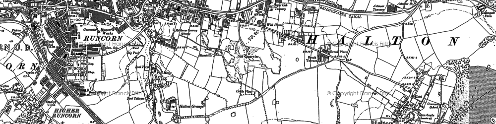 Old map of Higher Runcorn in 1897