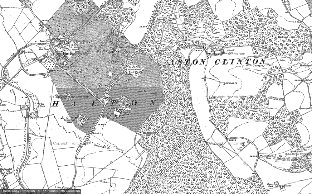 Old Map of Halton Camp, 1898 in 1898