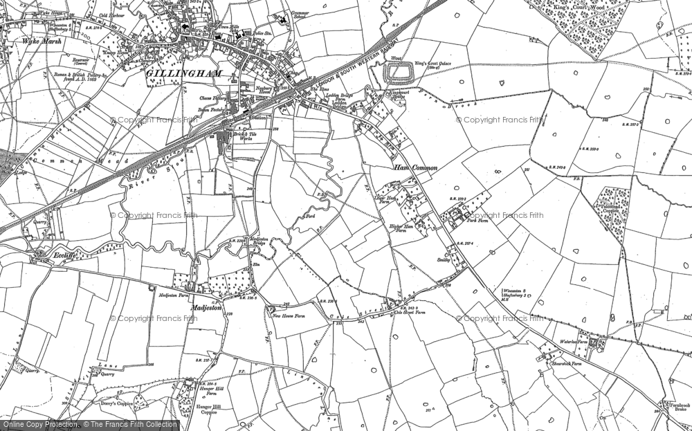 Old Map of Ham Common, 1900 in 1900