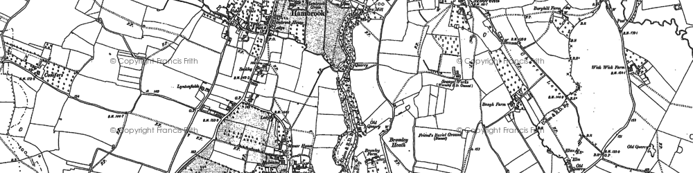 Old map of Hambrook in 1880