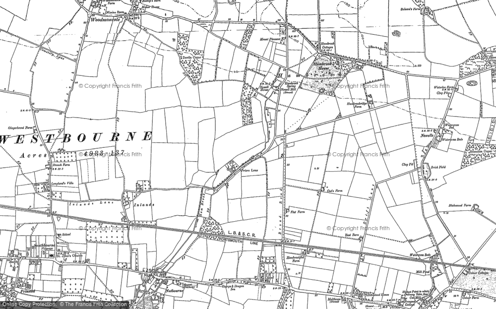 Old Map of Hambrook, 1909 - 1910 in 1909