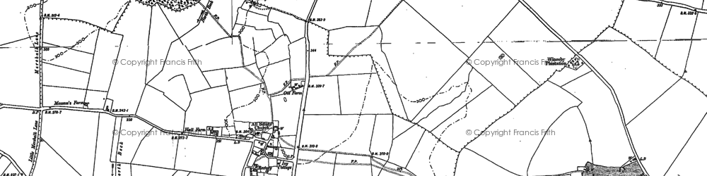 Old map of Hameringham in 1887