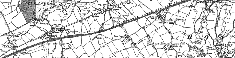 Old map of Hamlet in 1888