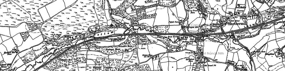 Old map of Hammer in 1909