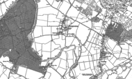 Old Map of Hampreston, 1900