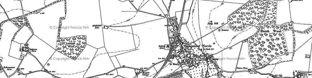 Old map of Wyld Court Rainforest in 1898